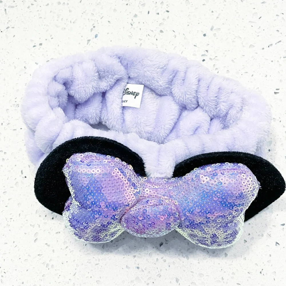 Disney Minnie Headband Purple Sequin 3D Teddy Headyband™ In 